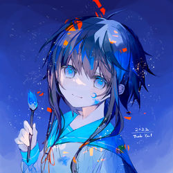 This is a pixiv picture whose title is 2022年描き納め.