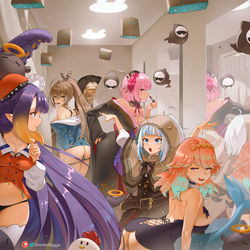 This is a pixiv picture whose title is Hololive Myth.