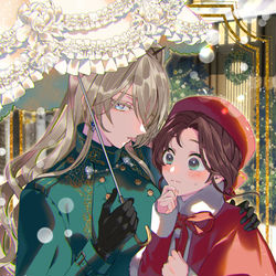 This is a pixiv picture whose title is メリクリ＆あけおめ.