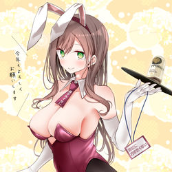 This is a pixiv picture whose title is バニーOLちゃん.