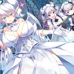 This is a pixiv picture whose title is 白銀の城のラビュリンス.