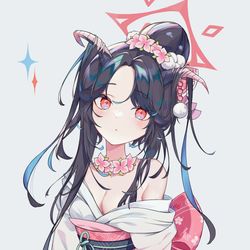 This is a pixiv picture whose title is 愛清フウカ（正月）.
