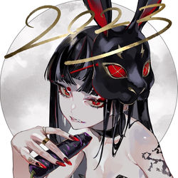 This is a pixiv picture whose title is 2023.