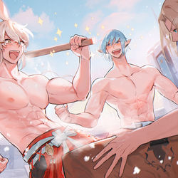 This is a pixiv picture whose title is キャンプ・ドラゴンヘッド流新年.