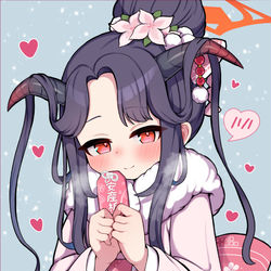 This is a pixiv picture whose title is フウカとお守り頂きに行きたいね.