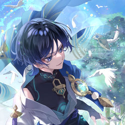 This is a pixiv picture whose title is 放浪者生誕祭2023.