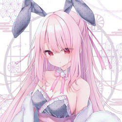 This is a pixiv picture whose title is 和風バニーガール.