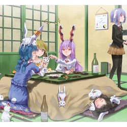 This is a pixiv picture whose title is Rabbits.