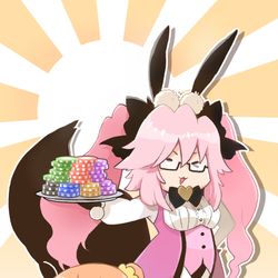 This is a pixiv picture whose title is 2023年あけましておめでとうございます（バニー）.