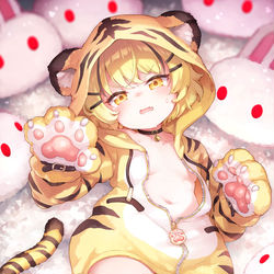 This is a pixiv picture whose title is 去年描き忘れてたので虎っ子ちゃん.