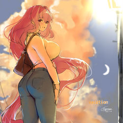 This is a pixiv picture whose title is スカサハ先輩の休日.
