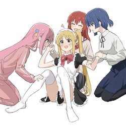 This is a pixiv picture whose title is 虹夏ちゃんをみんなで愛でてるだけ.