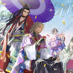 This is a pixiv picture whose title is 描き初め.