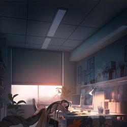 This is a pixiv picture whose title is お疲れさま.