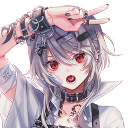 This is a pixiv picture whose title is 牙と毒.