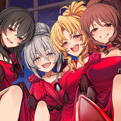 This is a pixiv picture whose title is 「「「「そこに跪いて!!」」」」.