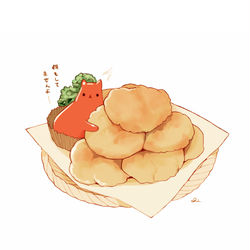 This is a pixiv picture whose title is ナゲットとケチャップ.
