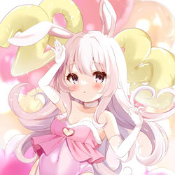 This is a pixiv picture whose title is 卯年の擬人化ちゃん.