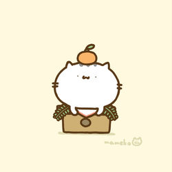 This is a pixiv picture whose title is かがみもちねこ.