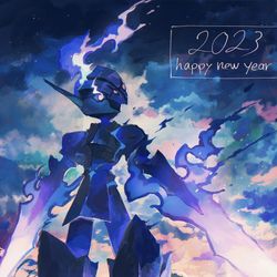 This is a pixiv picture whose title is 2023.