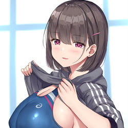 This is a pixiv picture whose title is 競泳水着.