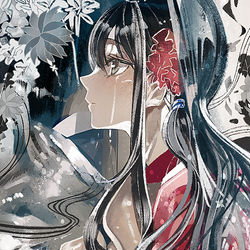 This is a pixiv picture whose title is 冬の輪廻.