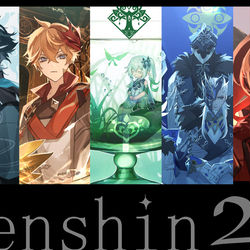 This is a pixiv picture whose title is 原神イラストまとめ２.