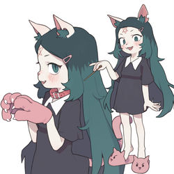 This is a pixiv picture whose title is Claire the not a cat.