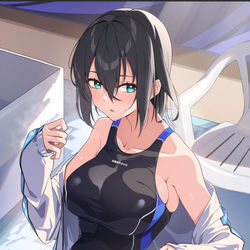 This is a pixiv picture whose title is 期待のニュービースイマーちゃん.