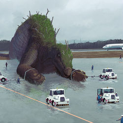 This is a pixiv picture whose title is フライト遅延.