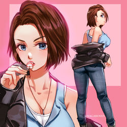 This is a pixiv picture whose title is ジャケットジル.
