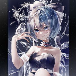 This is a pixiv picture whose title is 氷の妖精❄.