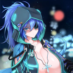 This is a pixiv picture whose title is サイバーパンク風衣装のアネスさん.