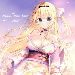 This is a pixiv picture whose title is 着物一葉ちゃん.