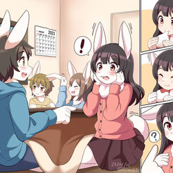 This is a pixiv picture whose title is ウサギ化の餅.