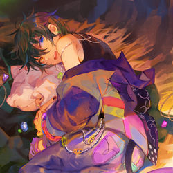 This is a pixiv picture whose title is 起きて.