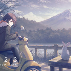 This is a pixiv picture whose title is 2023.
