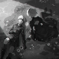 This is a pixiv picture whose title is 曖昧ナ希望/翠雨.