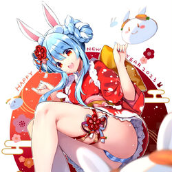 This is a pixiv picture whose title is ぺこーニューイヤー！.