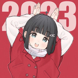 This is a pixiv picture whose title is 2023🐇.