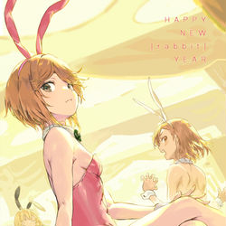 This is a pixiv picture whose title is HAPPY NEW [ rabbit ] YEAR.