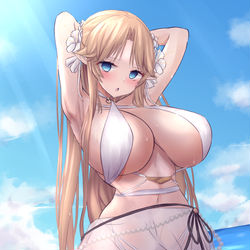 This is a pixiv picture whose title is ブレスト.