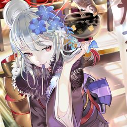 This is a pixiv picture whose title is 正月ハルナ.