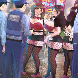 This is a pixiv picture whose title is バニーガール客引きお姉さん.