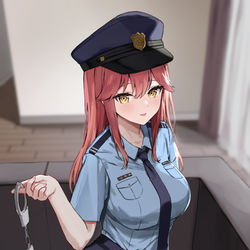 This is a pixiv picture whose title is You're under arrest.