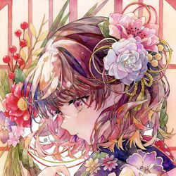 This is a pixiv picture whose title is 透明水彩＊新年2023.