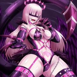 This is a pixiv picture whose title is 堕とされた天使.