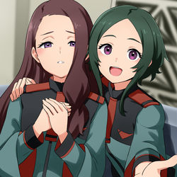 This is a pixiv picture whose title is イリーシャとメイジー/ニカニガンダム.