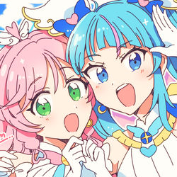 This is a pixiv picture whose title is キュアスカイ&キュアプリズム.