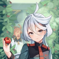 This is a pixiv picture whose title is トマトとミオリネ・レンブランさん.